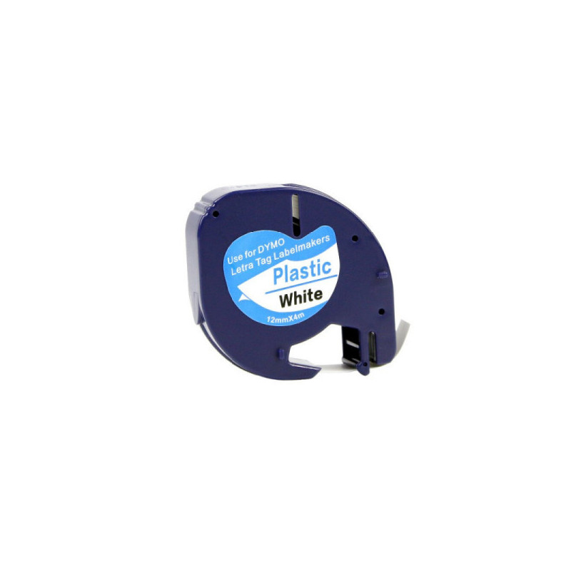 Analog Dymo LetraTag Tape white 91201 (12mm x 4 m)
