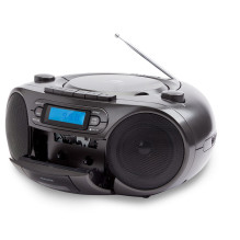 Garso įranga - Aiwa BBTC-550BK Nešiojama stereo sistema Bluetooth USB FM Juoda