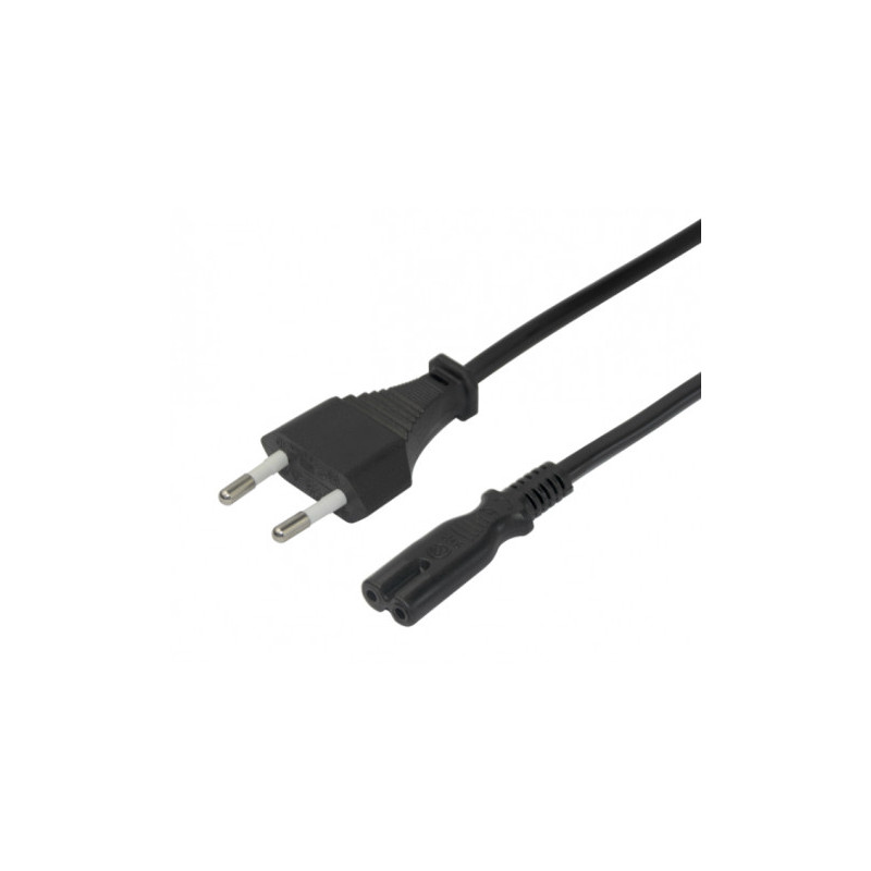 Deltaco Power cable CEE 7 / 16 - C7 3m black