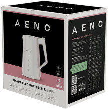 AENO Electric Kettle EK8S Smart: 1850-2200W, 1.7L, Strix, Double-walls, Temperature Control, Keep warm Function, Control
