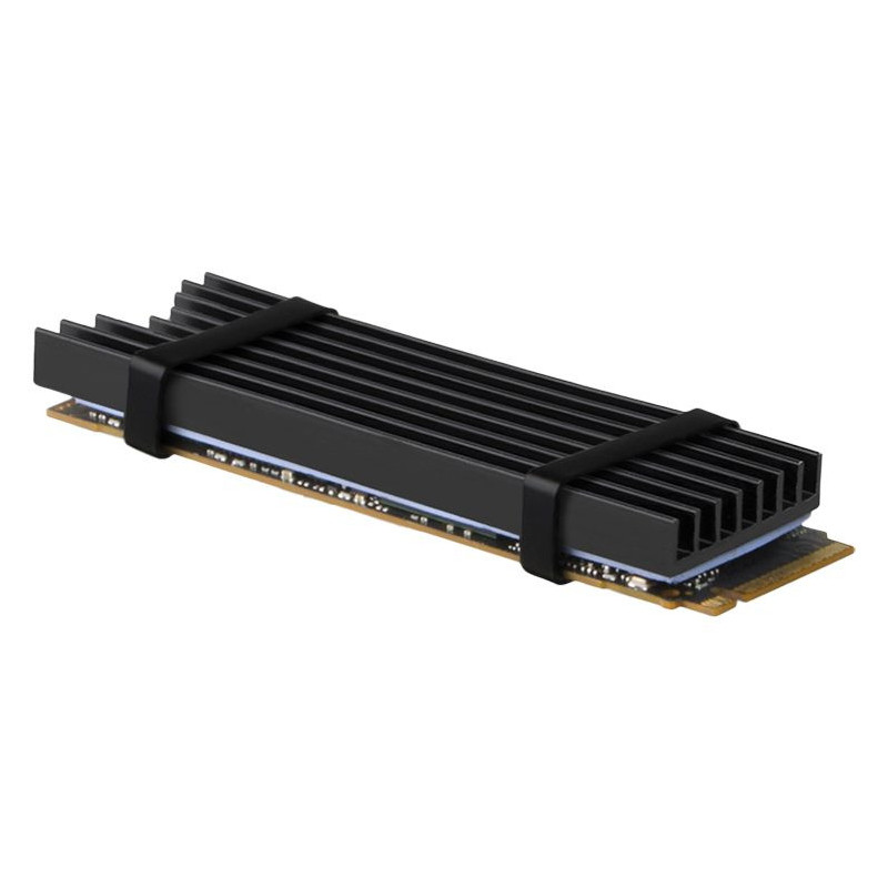 AXAGON CLR-M2L6 pasyvus - M.2 SSD, 80 mm SSD, ALU korpusas, silikoninės šiluminės pagalvėlės, aukštis 6 mm