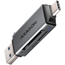 Axagon CRE-DAC External, Type-C+Type-A 2-slot SD / microSD