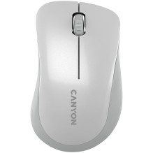 CANYON MW-11, 2,4 GHz belaidė pelė, su 3 mygtukais, DPI 1200, Baterija: AAA*2vnt, perlamutrinė pilka67*109*38mm 0,063kg
