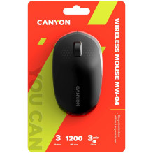 CANYON pelė MW-04 3 mygtukai BT Wireless Black