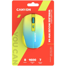 CANYON mouse MW-44 Wireless Charge Yellow Blue