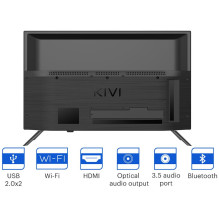 KIVI 32 colių HD išmanusis televizorius, juodas (32H750NB) KIVI 32 colių HD išmanusis televizorius, juodas (32H750NB)