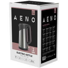 AENO Electric Kettle EK3: 1850-2200W, 1.7L, Strix, Double-walls, Non-heating body, Auto Power Off, Dry tank Protection