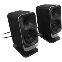 Klipsch ProMedia Lumina 2.1 Gaming Audio System with Subwoofer and LED Lighting Effects Built-in, Black