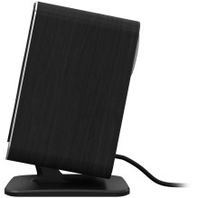 „Klipsch ProMedia Lumina 2.1“ žaidimų garso sistema su žemųjų dažnių garsiakalbiu ir LED apšvietimo efektais, juoda