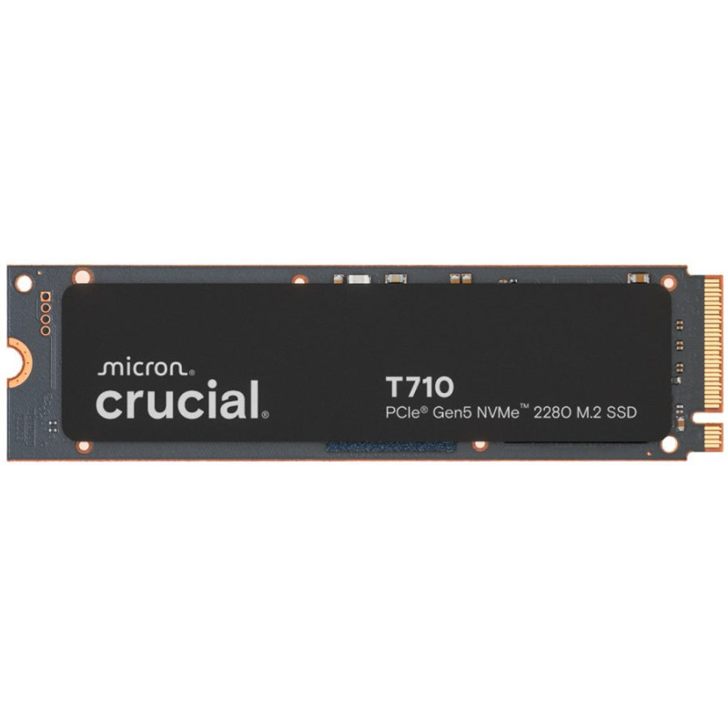 CRUCIAL T710 1TB PCIe Gen5 NVMe M.2 2280 SSD up to 14900 MB / s read and 13700 MB / s write