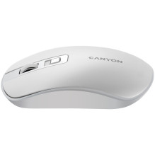 CANYON pelė MW-18 Wireless Charge Pearl White