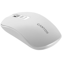 CANYON pelė MW-18 Wireless Charge Pearl White