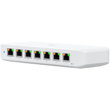 Ubiquiti USW-Ultra-210W-EU compact, Layer 2, 8-port GbE PoE switch with versatile mounting options, 7x GbE PoE+ output p