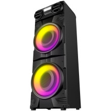 Garsiakalbis SVEN PS-1900, juodas (1000W, TWS, Bluetooth, FM, USB, LED ekranas, kintamoji srovė)