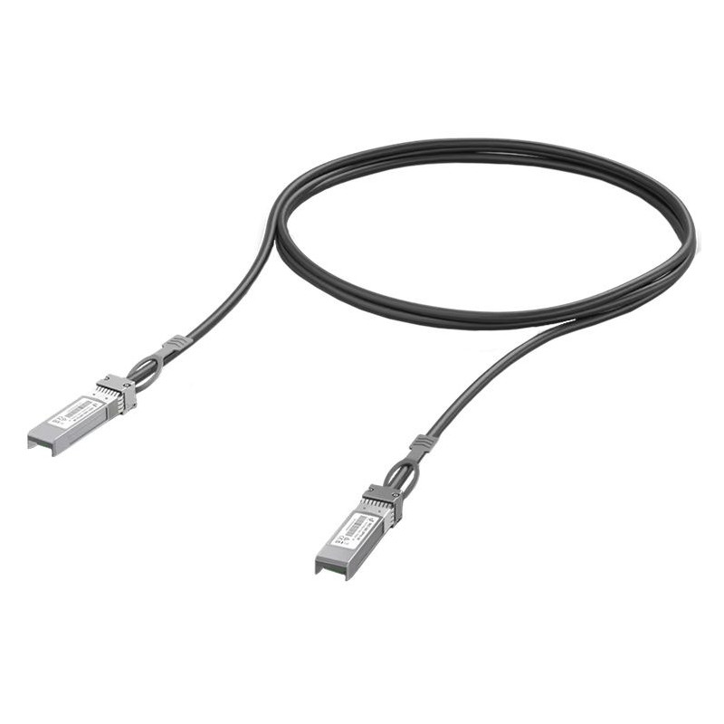 „Ubiquiti“ kabelis UACC-DAC-SFP10-1M SFP+ tiesioginio prijungimo kabelis, tiekiamas įvairių ilgių.