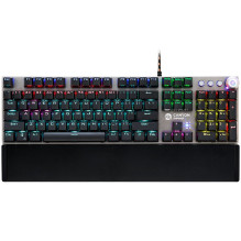 CANYON Nightfall GK-7, Wired Gaming Keyboard,Black 104 mechanical switches,60 million times key life, 22 types of lights