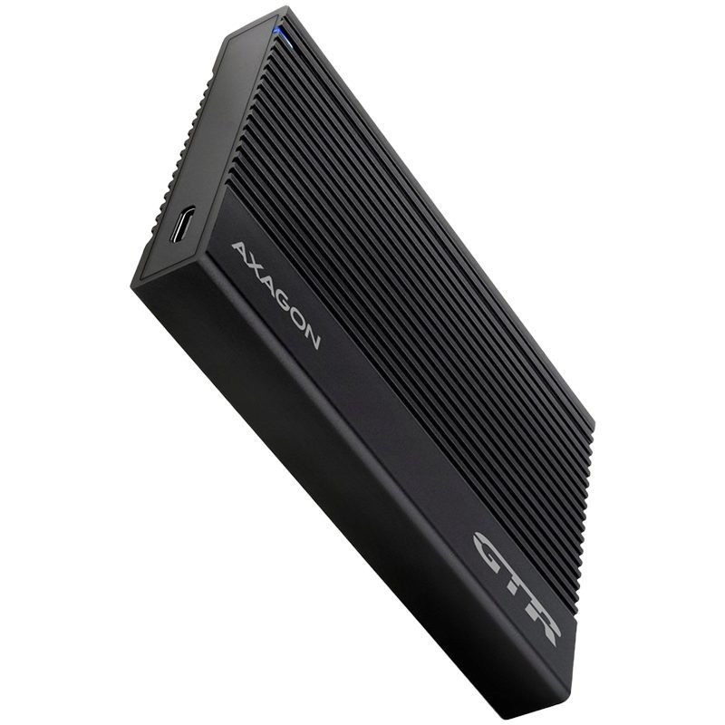 AXAGON EE25-GTR USB-C 3.2 Gen 2 – SATA 6G, 2,5 colio išorinė briaunota dėžutė, JUODA