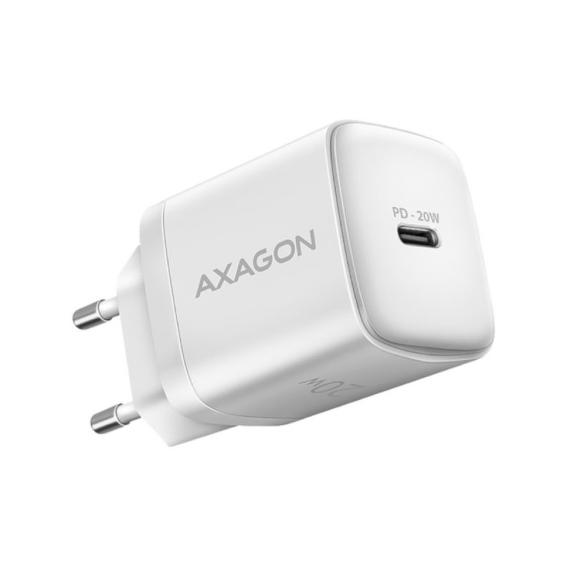 AXAGON ACU-PD20W wall charger 1x QC3.0 / AFC / FCP / PD type-C, 20W, white