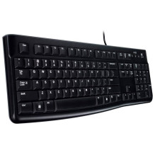 LOGITECH MK120 laidinis ausinių rinkinys – juodas – USB – Šiaurės šalių