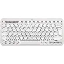 LOGITECH K380S Bluetooth klaviatūra - TONAL WHITE - NORDIC