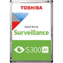 Vaizdo stebėjimo įrenginys TOSHIBA S300 AI 10TB CMR, 3,5 colio, 512 MB, 7200 aps./min., SATA