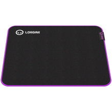 Lorgar Main 313, Gaming mouse pad, High-speed surface, Purple anti-slip rubber base, size: 360mm x 300mm x 3mm, weight 0
