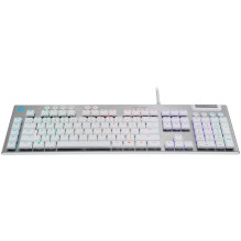 LOGITECH G815 LIGHTSPEED RGB Mechanical Gaming Keyboard - GL Tactile - WHITE - PAN - USB - NORDIC-613 - TACTILE SWITCH