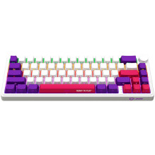 LORGAR KBP70MW, Wireless 65% Mechanical Gaming Keyboard Pro, White, EN layout