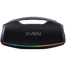 Nešiojama garso kolonėlė SVEN PS-990, juoda, galia 180 W (RMS), TWS, „Bluetooth“, RGB foninis apšvietimas, atsparumas va