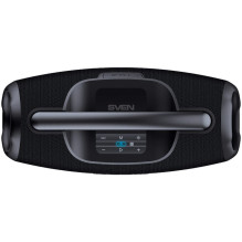 Portable speaker SVEN PS-990, black, power output 180W (RMS), TWS, Bluetooth, RGB backlight, Waterproof (IPx7), USB, Lit