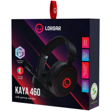 LORGAR Kaya 460, USB Gaming headset with microphone, CM108B, RGB backlight, Plug&amp;Play, USB-A connection cable 2m, fa