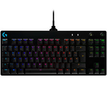 LOGITECH G PRO TKL Corded Mechanical Gaming Keyboard - BLACK - US INT'L - USB - CLICKY