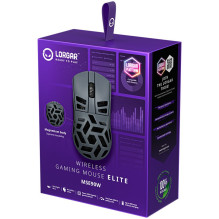 LORGAR MSE90W, belaidė žaidimų pelė su magnio lydiniu, „Elite“, tamsiai pilka