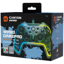CANYON žaidimų pultelis Brighter GP-02 Wired Crystal