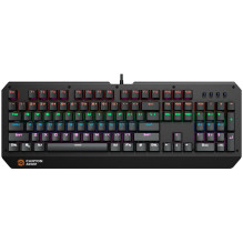 CANYON Hazard GK-6, Wired multimedia gaming keyboard with lighting effect, 108pcs rainbow LED, Numbers 104keys, EN doubl