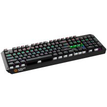 CANYON Hazard GK-6, Wired multimedia gaming keyboard with lighting effect, 108pcs rainbow LED, Numbers 104keys, EN doubl