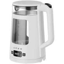 AENO Electric Kettle EK6: 1850-2200W, 2L, Strix, Square-shaped body, Transparent lid, High Resistant Glass, LED-Illumina