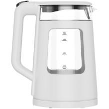 AENO Electric Kettle EK6: 1850-2200W, 2L, Strix, Square-shaped body, Transparent lid, High Resistant Glass, LED-Illumina