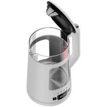 AENO Electric Kettle EK6: 1850-2200W, 2L, Strix, Square-shaped body, Transparent lid, High Resistant Glass, LED-Illumina