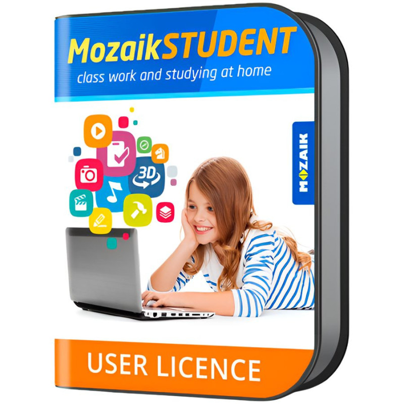 „Mozaik“ STUDENT licencija visoms platformoms, vienam studentui, 1 metams