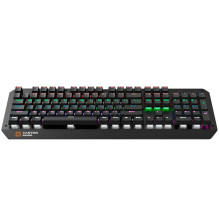 CANYON Hazard GK-6, Wired multimedia gaming keyboard with lighting effect, 108pcs rainbow LED, Numbers 104keys, RU+EN do