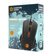 CANYON pelė Star Raider GM-1 RGB 6 mygtukai laidiniai juodi