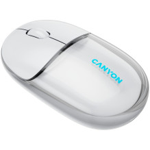 CANYON mouse OnClick 24 BT / Wireless Transparent / White