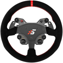 SIMAGIC GT1 apvalus vairas 330 mm, pavarų perjungimo mentelės, QR70, zomšas, S210