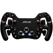 SIMAGIC FX Steering Wheel, Carbon Fiber, QR50, Shifters + Dual Clutch, S204