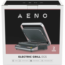 AENO \'\'Electric Grill EG5: 2000W, 2 šildymo režimai - Apatinė grilis, Abi grotelės, 6 iš anksto nustatytos programos, AENO \'\'Electric Grill EG5: 2000W, 2 šildymo režimai - Apatinė grilis, Abi grotelės, 6 iš anksto nustatytos programos,