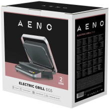 AENO ''Electric Grill EG5: 2000W, 2 heating modes - Lower Grill, Both Grills, 6 preset programs, Defrost, Max opening an AENO ''Electric Grill EG5: 2000W, 2 heating modes - Lower Grill, Both Grills, 6 preset programs, Defrost, Max opening an