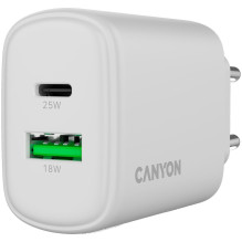 CANYON charger OnCharge 250 25W 1xPD 1xQC EU White