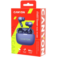 CANYON ausinės OnGo TWS-10 ANC+ENC Purple