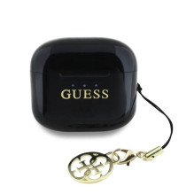 Belaidės ausinės „Guess Classic Logo Charm TWS“, juodos